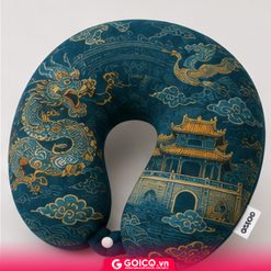 Gối cổ họa tiết Việt Nam in chuyển nhiệt